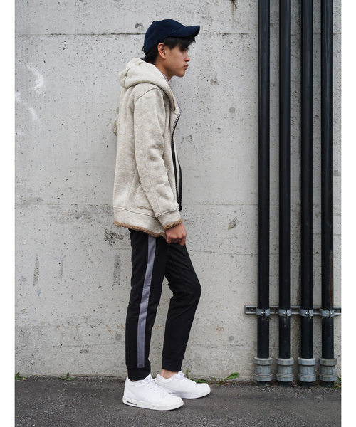 OUTDOOR PRODUCTS APPAREL(アウトドアプロダクツアパレル)の「OUTDOOR CNストレッチライン入りクライミングスリムテーパードジョガーパンツ(その他パンツ・メンズ・ブラック/グレー/ネイビー・M/L/LL)」の7枚目の写真