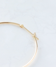 NOIR DE POUPEE（ノワールドプーペ）の「K10 フープピアス 35mm