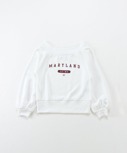 VENCEEXCHANGE（ヴァンスエクスチェンジ）の「裏起毛オフショルプルオーバー（スウェット・レディース・アッシュグレー/ホワイト/ダークグレー/その他28・M/L）」の2枚目の写真