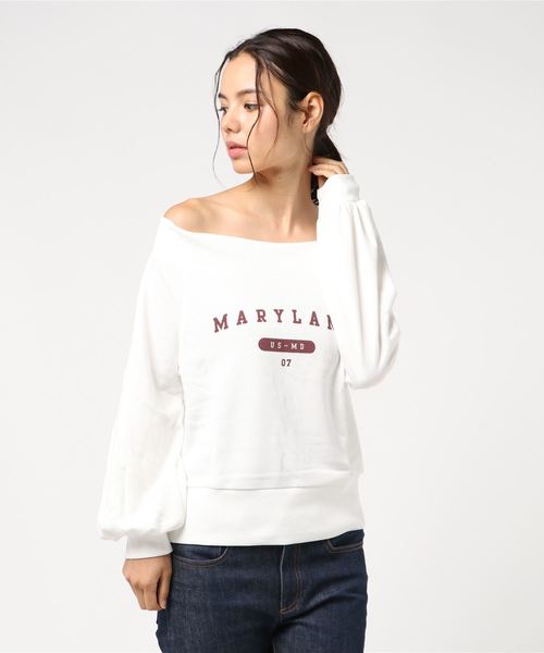 VENCEEXCHANGE（ヴァンスエクスチェンジ）の「裏起毛オフショルプルオーバー（スウェット・レディース・アッシュグレー/ホワイト/ダークグレー/その他28・M/L）」の10枚目の写真