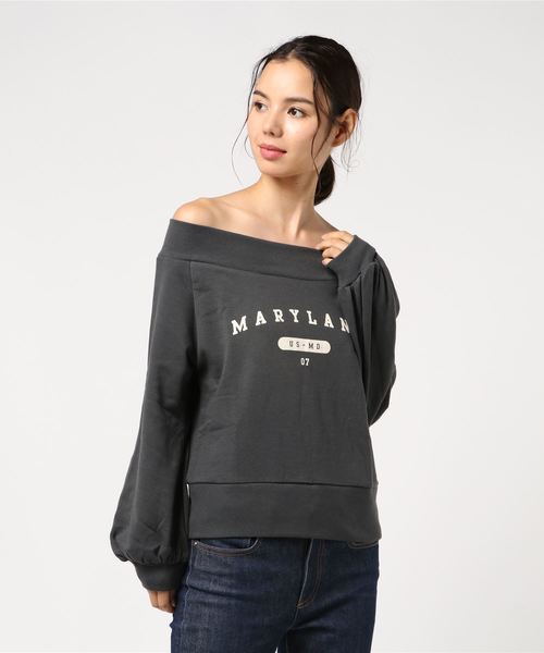 VENCEEXCHANGE（ヴァンスエクスチェンジ）の「裏起毛オフショルプルオーバー（スウェット・レディース・アッシュグレー/ホワイト/ダークグレー/その他28・M/L）」の8枚目の写真