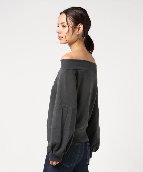 VENCEEXCHANGE（ヴァンスエクスチェンジ）の「裏起毛オフショルプルオーバー（スウェット・レディース・アッシュグレー/ホワイト/ダークグレー/その他28・M/L）」の6枚目の写真