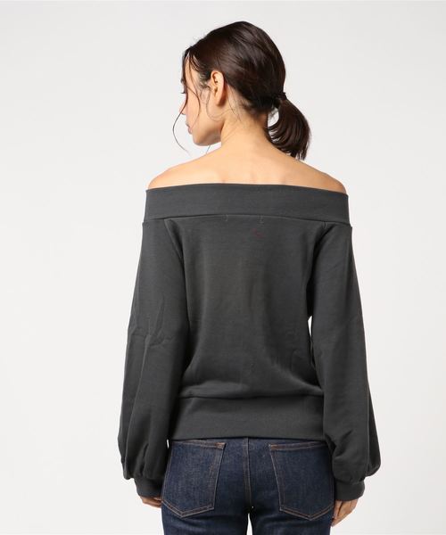 VENCEEXCHANGE（ヴァンスエクスチェンジ）の「裏起毛オフショルプルオーバー（スウェット・レディース・アッシュグレー/ホワイト/ダークグレー/その他28・M/L）」の5枚目の写真