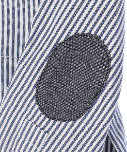 SHIPS(シップス)の「SHIPS KIDS:エルボーパッチ シャツ(80~90cm)(シャツ/ブラウス・キッズ・ネイビー/レッド・90/80)」の3枚目の写真