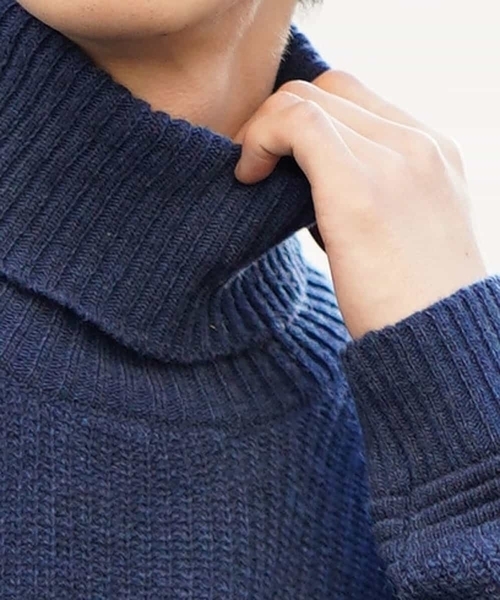 MK MICHEL KLEIN HOMME （エムケーミッシェルクランオム）の「ニット（ラムウールナイロン）（ニット/セーター・メンズ・グレー/ネイビー/ホワイト・46/48/51）」の5枚目の写真