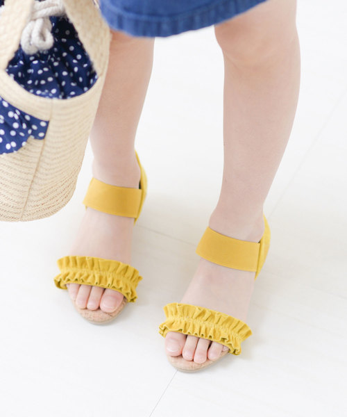 menue（メヌエ）の「コルク巻き ゴムストラップ キッズサンダル（サンダル・キッズ・グレー/マジェンタ/ブラック/イエロー/その他・18.0cm/17.0cm/19.0cm/21.0cm/16.0cm/20.0cm）」の3枚目の写真