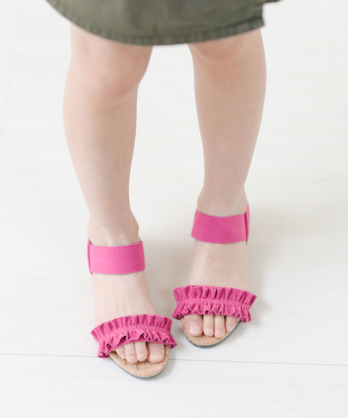 menue（メヌエ）の「コルク巻き ゴムストラップ キッズサンダル（サンダル・キッズ・グレー/マジェンタ/ブラック/イエロー/その他・18.0cm/17.0cm/19.0cm/21.0cm/16.0cm/20.0cm）」の4枚目の写真