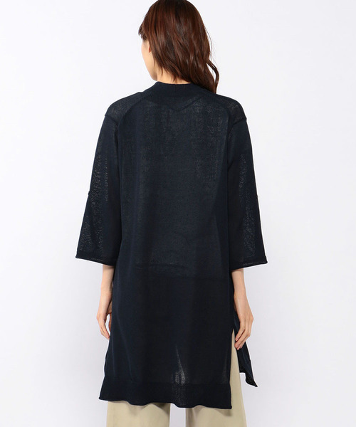 Petit Honfleur（プチオンフルール）の「【WASHABLE・麻シリーズ】ロングカーディガン（カーディガン/ボレロ・レディース・ベージュ/ネイビー・M size/L size）」の12枚目の写真