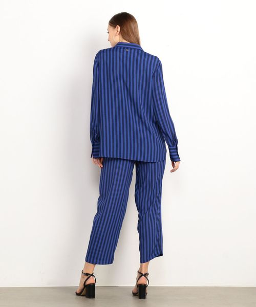 ARMANI EXCHANGE(アルマーニエクスチェンジ)の「【A|Xアルマーニ エクスチェンジ】ストライプ柄シャツジャケット(シャツ/ブラウス・レディース・ブルー・SMALL/X-SMALL/MEDIUM)」の10枚目の写真