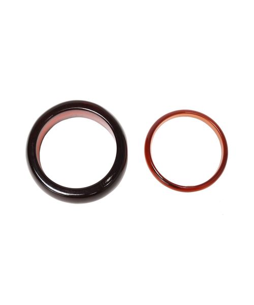 Ungrid（アングリッド）の「クリアモチーフバングルSET（バングル/リストバンド・レディース・ブラウン/クリア・FREE）」の6枚目の写真