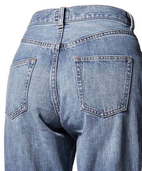 ZOZO（ゾゾ）の「ストレートデニムパンツ［WOMEN］（デニムパンツ・レディース・ダークインディゴブルー/ライトインディゴブルー/インディゴブルー/ワンウォッシュ・マルチサイズ）」の14枚目の写真