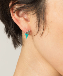 ターコイズ/Shell ピアス Silver 925