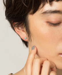 ターコイズ/Shell ピアス Silver 925