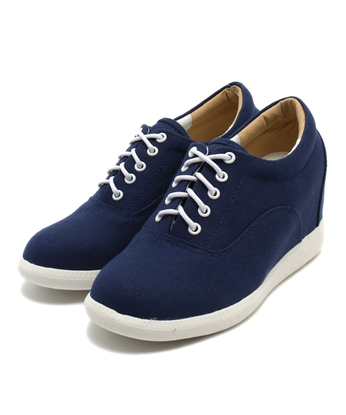 Chico（チコ）の「インヒールデッキシューズ（スニーカー・レディース・ホワイト/ネイビー/ブラック・LARGE/MEDIUM/SMALL）」の3枚目の写真