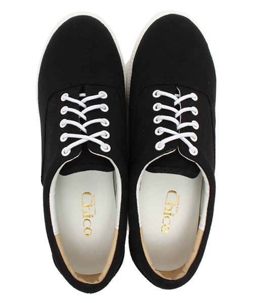 Chico（チコ）の「インヒールデッキシューズ（スニーカー・レディース・ホワイト/ネイビー/ブラック・LARGE/MEDIUM/SMALL）」の10枚目の写真