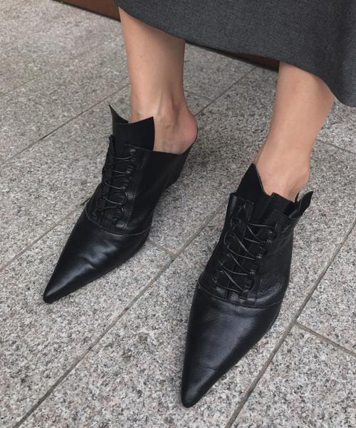 AMERI（アメリ）の「UNDRESSED LACE UP BOOTEE（ブーティ）」 - WEAR