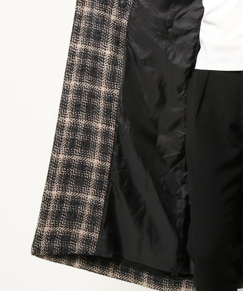 ENVYM（アンビー）の「チェックオーバーサイズＣＴ（その他アウター・レディース・ブラック/ベージュ・FREE）」の5枚目の写真