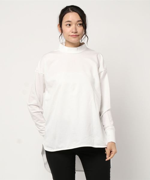 Traditional Weatherwear(トラディショナルウェザーウェア)の「BACK OPEN PULL OVER(Tシャツ/カットソー・レディース・ブラック/オフホワイト/トップグレー/グリーン・S)」の2枚目の写真