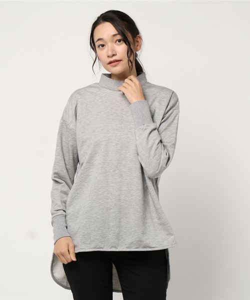 Traditional Weatherwear(トラディショナルウェザーウェア)の「BACK OPEN PULL OVER(Tシャツ/カットソー・レディース・ブラック/オフホワイト/トップグレー/グリーン・S)」の4枚目の写真