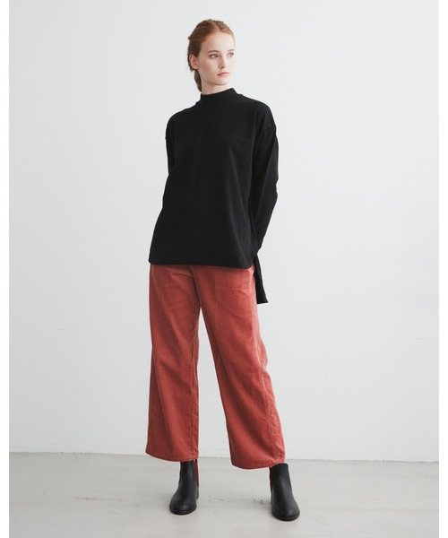 Traditional Weatherwear(トラディショナルウェザーウェア)の「BACK OPEN PULL OVER(Tシャツ/カットソー・レディース・ブラック/オフホワイト/トップグレー/グリーン・S)」の7枚目の写真