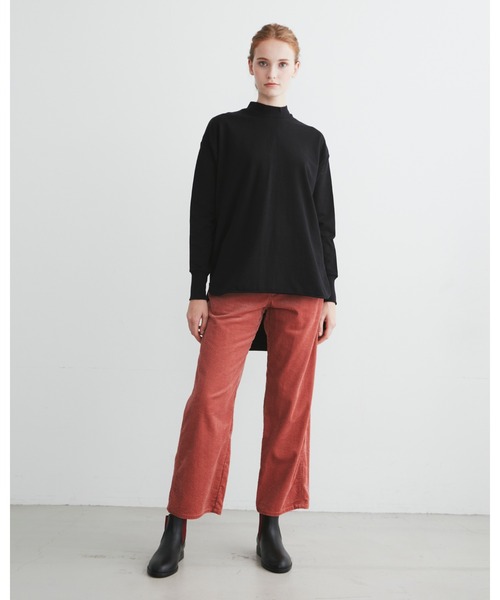 Traditional Weatherwear(トラディショナルウェザーウェア)の「BACK OPEN PULL OVER(Tシャツ/カットソー・レディース・ブラック/オフホワイト/トップグレー/グリーン・S)」の8枚目の写真