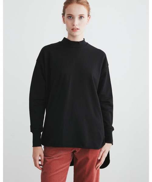 Traditional Weatherwear(トラディショナルウェザーウェア)の「BACK OPEN PULL OVER(Tシャツ/カットソー・レディース・ブラック/オフホワイト/トップグレー/グリーン・S)」の11枚目の写真