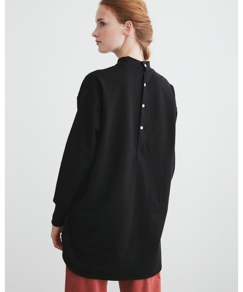 Traditional Weatherwear(トラディショナルウェザーウェア)の「BACK OPEN PULL OVER(Tシャツ/カットソー・レディース・ブラック/オフホワイト/トップグレー/グリーン・S)」の12枚目の写真