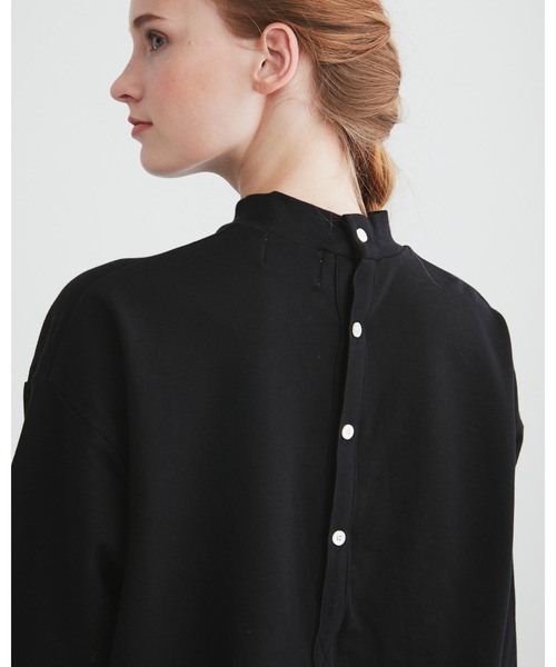 Traditional Weatherwear(トラディショナルウェザーウェア)の「BACK OPEN PULL OVER(Tシャツ/カットソー・レディース・ブラック/オフホワイト/トップグレー/グリーン・S)」の13枚目の写真