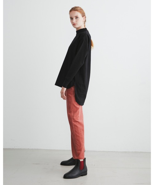 Traditional Weatherwear(トラディショナルウェザーウェア)の「BACK OPEN PULL OVER(Tシャツ/カットソー・レディース・ブラック/オフホワイト/トップグレー/グリーン・S)」の9枚目の写真