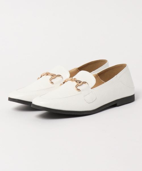 KOBE LETTUCE（コウベレタス）の「BIGビット付きスクエアトゥローファーバブーシュ（ローファー・レディース・ブラック/ブラウン/ホワイト系その他/ベージュ系その他・LL/S/M/L）」の9枚目の写真