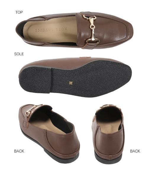 KOBE LETTUCE（コウベレタス）の「BIGビット付きスクエアトゥローファーバブーシュ（ローファー・レディース・ブラック/ブラウン/ホワイト系その他/ベージュ系その他・LL/S/M/L）」の13枚目の写真