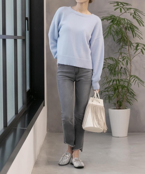 KOBE LETTUCE（コウベレタス）の「BIGビット付きスクエアトゥローファーバブーシュ（ローファー・レディース・ブラック/ブラウン/ホワイト系その他/ベージュ系その他・LL/S/M/L）」の20枚目の写真