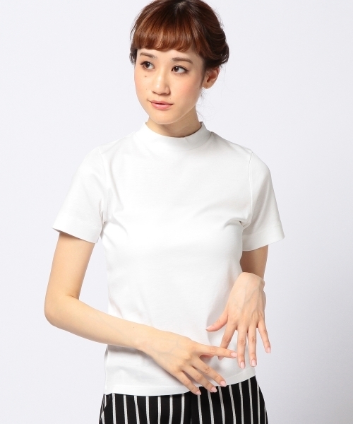 Another Edition（アナザーエディション）の「AE C プチハイネック T ◆（Tシャツ/カットソー・レディース・ブラック/ベージュ/ホワイト・フリー）」の12枚目の写真