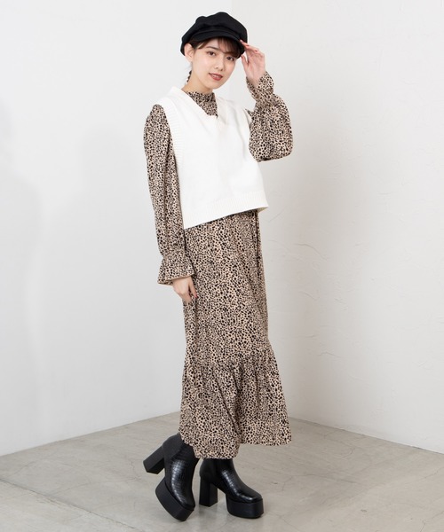 WEGO（ウィゴー）の「WEGO/カラーニットベスト（ベスト・レディース・ベージュ/アイボリー/ライトパープル/ライトグレー・FREE）」の20枚目の写真