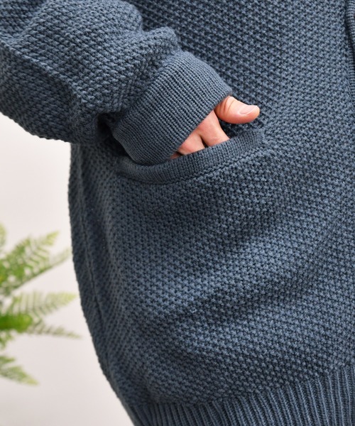 kutir（クティール）の「ルーズシルエットカーディガン（カーディガン/ボレロ・メンズ・サックスブルー/ライトグリーン/グレイッシュベージュ・MEDIUM/LARGE）」の21枚目の写真