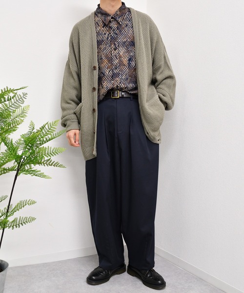 kutir（クティール）の「ルーズシルエットカーディガン（カーディガン/ボレロ・メンズ・サックスブルー/ライトグリーン/グレイッシュベージュ・MEDIUM/LARGE）」の22枚目の写真