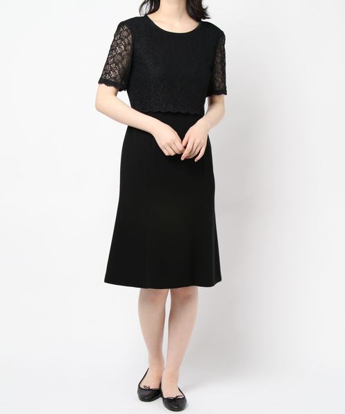 MONOIR(モノワール)の「濃染加工アンサンブル(ジャケットワンピース)(アンサンブル・レディース・ブラック・11号/9号/13号/7号/15号)」の12枚目の写真
