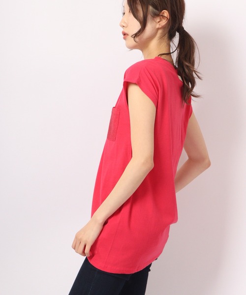 DIMENSIONE danza（ディメンシオーネ ダンツァ）の「ラメポケットTシャツ（Tシャツ/カットソー・レディース・レッド/イエロー/ホワイト/スカイブルー・SMALL/MEDIUM/X-SMALL）」の20枚目の写真