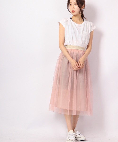 DIMENSIONE danza（ディメンシオーネ ダンツァ）の「ラメポケットTシャツ（Tシャツ/カットソー・レディース・レッド/イエロー/ホワイト/スカイブルー・SMALL/MEDIUM/X-SMALL）」の10枚目の写真