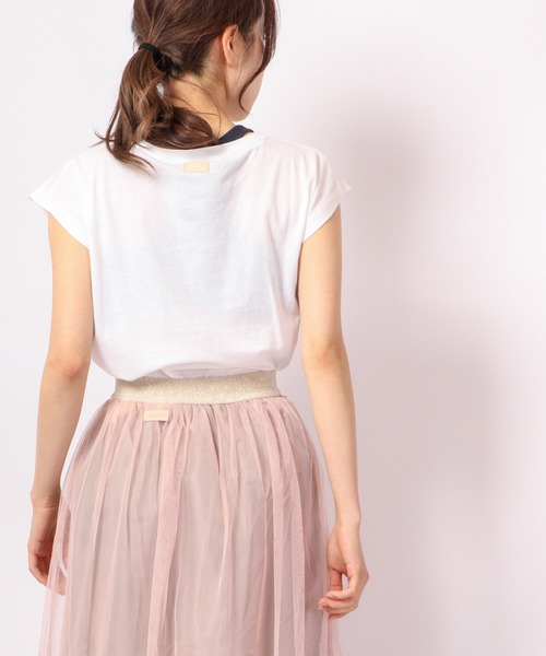 DIMENSIONE danza（ディメンシオーネ ダンツァ）の「ラメポケットTシャツ（Tシャツ/カットソー・レディース・レッド/イエロー/ホワイト/スカイブルー・SMALL/MEDIUM/X-SMALL）」の9枚目の写真