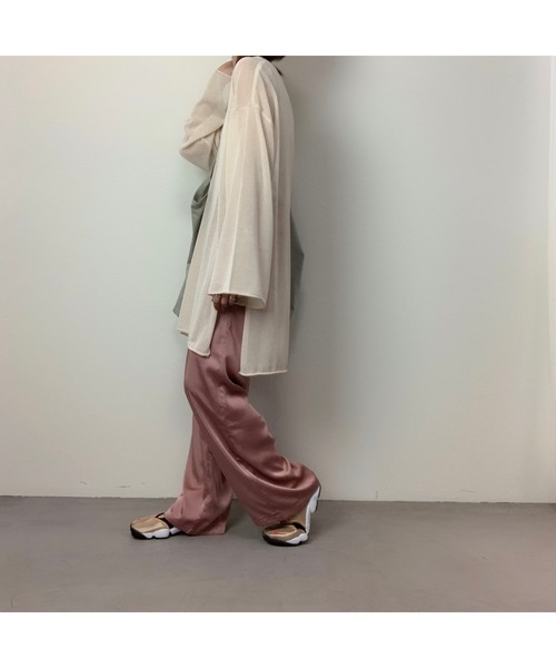 CFT.(シフト)の「CFT. Matt satin tack PT (マットサテンタックパンツ)(その他パンツ・レディース・アイボリー/ミント/ブルー/ピンク・FREE)」の20枚目の写真