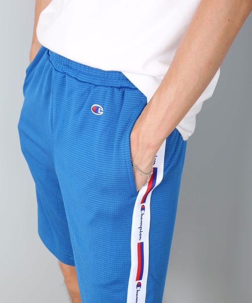 Champion(チャンピオン)の「【CHAMPION/チャンピオン】サイドテープショーツ C3-RS504 吸汗・速乾性 COOLで快適な状態を保つ「C VAPOR」を採用(スウェットパンツ・メンズ・グレー/ブラック/レッド/ブルー・MEDIUM/LARGE/X-LARGE)」の8枚目の写真