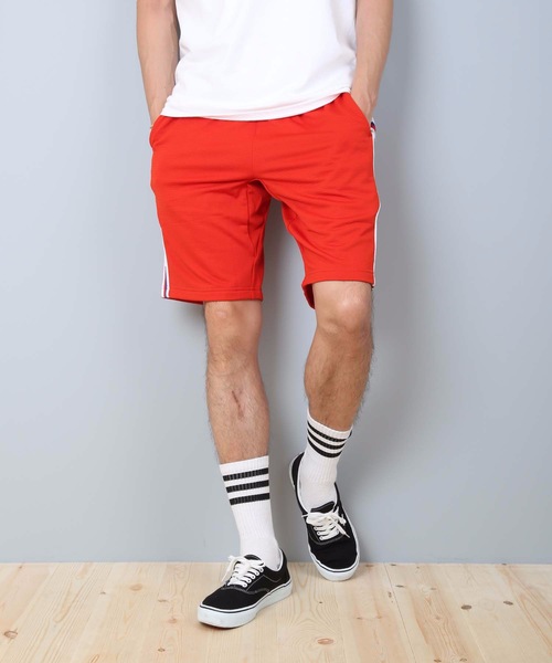 Champion(チャンピオン)の「【CHAMPION/チャンピオン】サイドテープショーツ C3-RS504 吸汗・速乾性 COOLで快適な状態を保つ「C VAPOR」を採用(スウェットパンツ・メンズ・グレー/ブラック/レッド/ブルー・MEDIUM/LARGE/X-LARGE)」の9枚目の写真