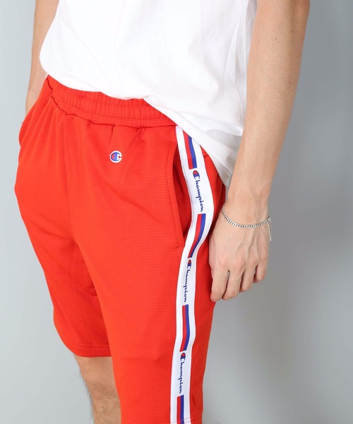 Champion(チャンピオン)の「【CHAMPION/チャンピオン】サイドテープショーツ C3-RS504 吸汗・速乾性 COOLで快適な状態を保つ「C VAPOR」を採用(スウェットパンツ・メンズ・グレー/ブラック/レッド/ブルー・MEDIUM/LARGE/X-LARGE)」の11枚目の写真