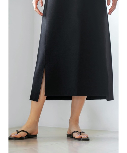 涼感サマーニットロング丈ノースリーブワンピースB（ワンピース