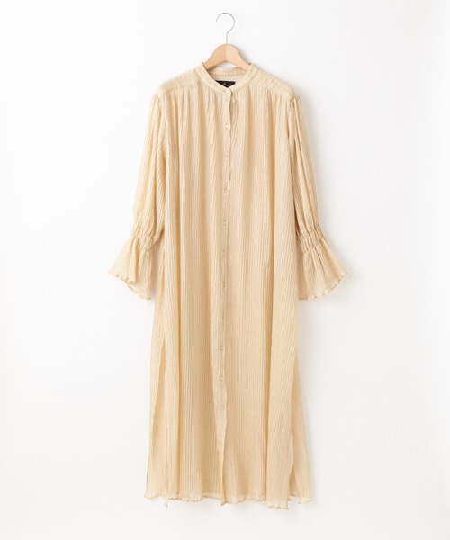 プリーツシャツワンピース ワンピース Omekashi オメカシ のファッション ワンピース ワンピース セール