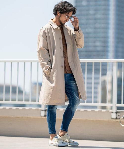 CAMBIO（カンビオ）の「mp8213-Stretch Damage Denim Skinny Rib Pants パンツ（デニムパンツ・メンズ・インディゴブルー・S/L/M）」の5枚目の写真