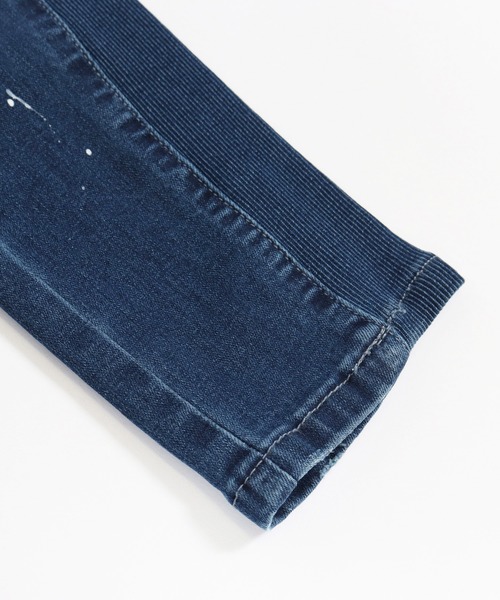CAMBIO（カンビオ）の「mp8213-Stretch Damage Denim Skinny Rib Pants パンツ（デニムパンツ・メンズ・インディゴブルー・S/L/M）」の15枚目の写真