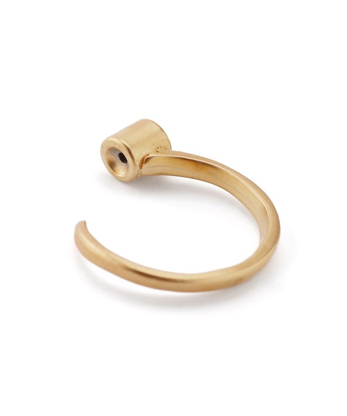 ANEMONE（アネモネ）の「セミマットカーブラインのバックキャッチピアス[B]（ピアス（両耳用）・レディース・ゴールド/シルバー・FREE）」の3枚目の写真