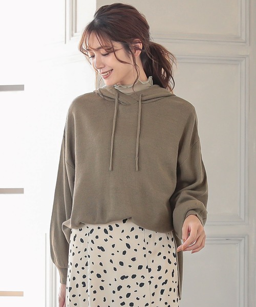 KOBE LETTUCE（コウベレタス）の「ハイネックシアーメロウプルオーバー（シャツ/ブラウス・レディース・ブラック/グレイッシュベージュ/オフホワイト/グリーン・FREE）」の15枚目の写真